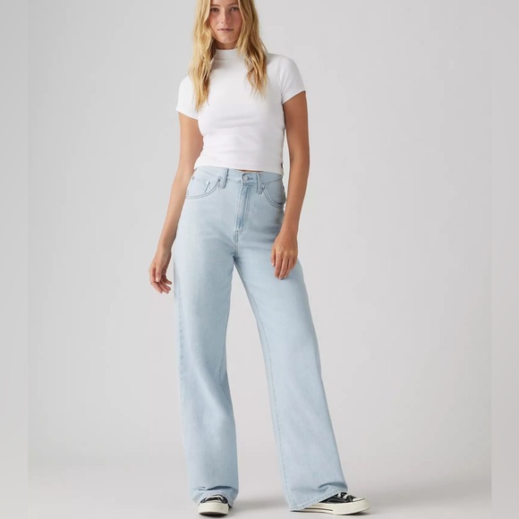 Levi’s Cinch Baggy Jeans Never Going To Change Light Wash 25x31 NWT - Picture 7 of 10